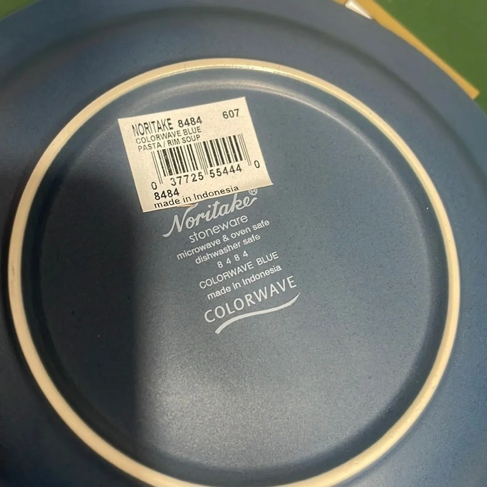 4 Noritake colorware collection plate for soup